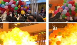 氢气球爆炸视频,惊心动魄！氢气球爆炸现场惊险瞬间